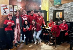 Badgers at the pregame party at Conor O'Neills in Ann Arbor before the WI-MI basketball game! On, Wisconsin!