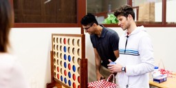People playing connect 4