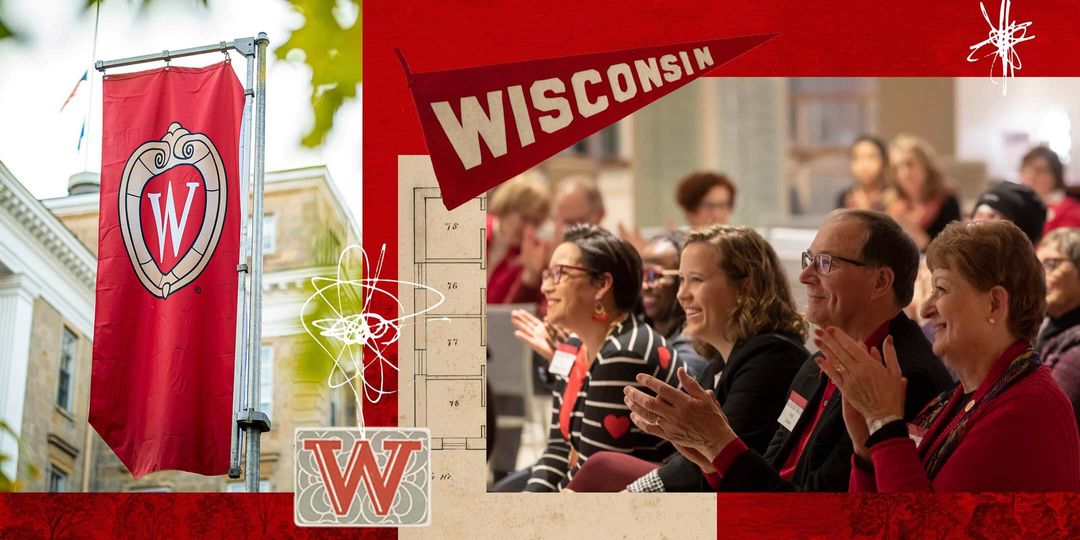 Founders' Day collage of students and campus events