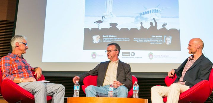 Our Funny University panel, September 2014. Photo by Andy Manis.