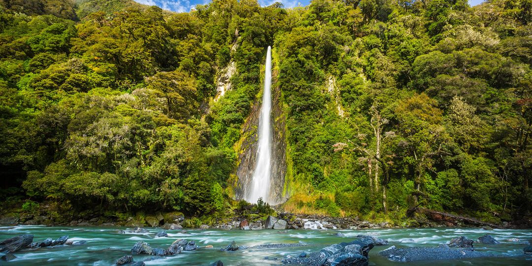 Waterfall in New Zealand