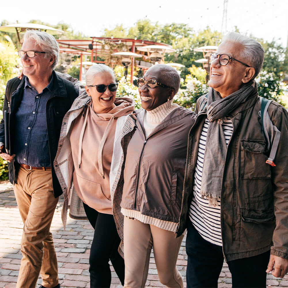 People walking together