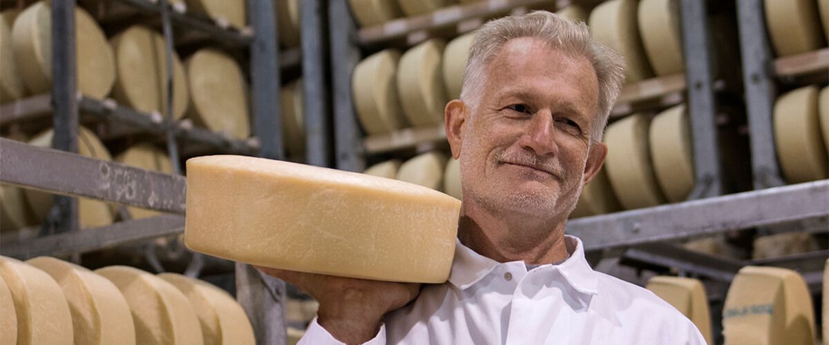 Mike Matucheski (right) and cheese