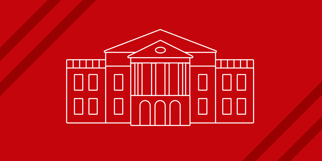 Line art illustration of Bascom Hall
