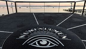 Sunset seen from Progress Point, Alumni Park