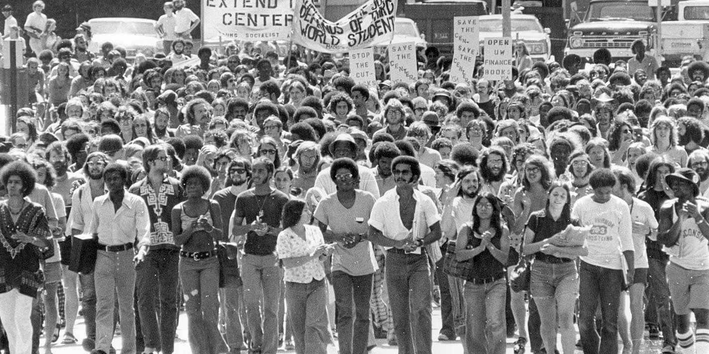 Cultural enters protest circa 1973