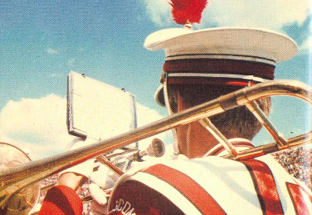 UW Band player circa 1976