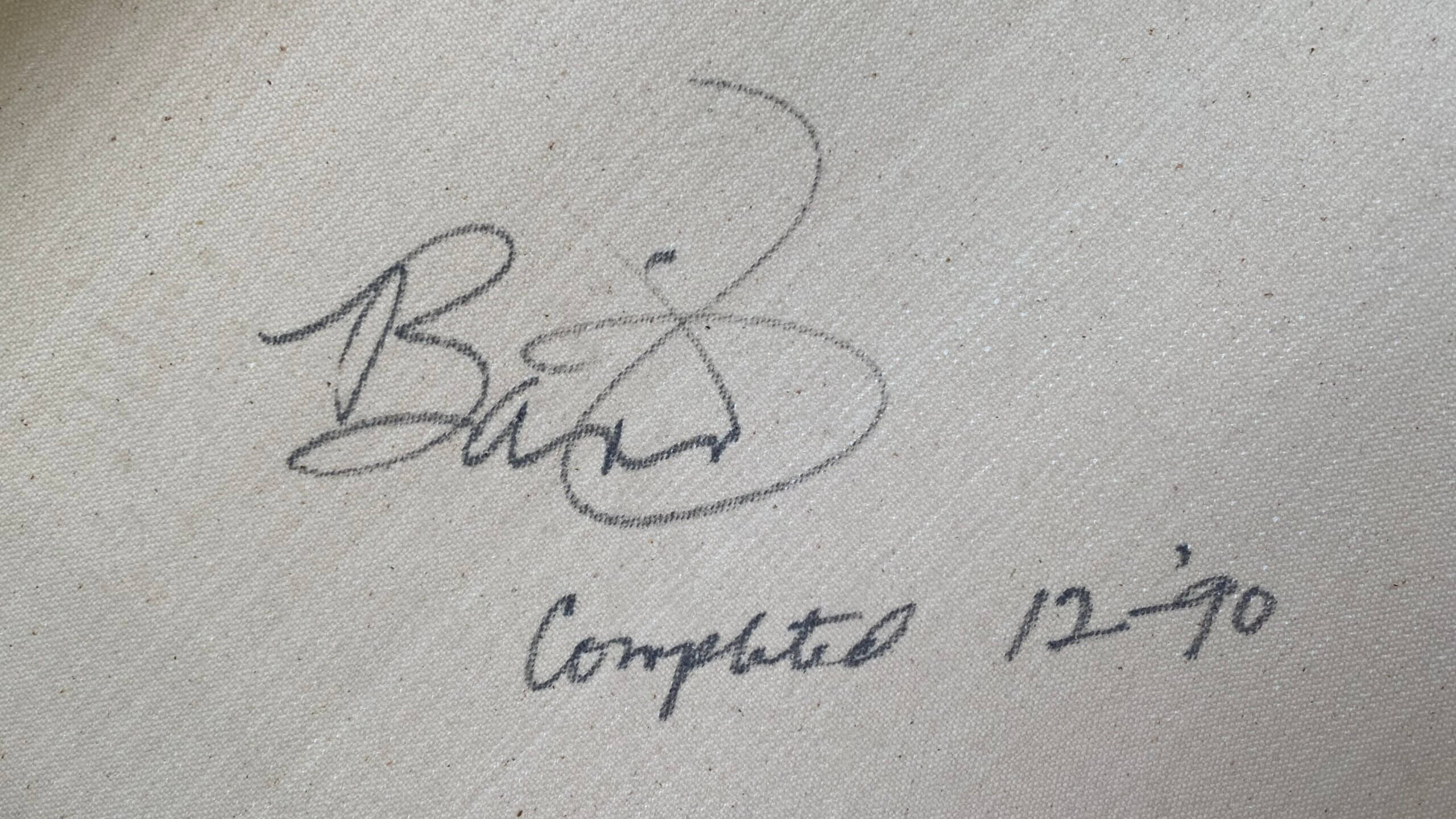 Illegible artist signature