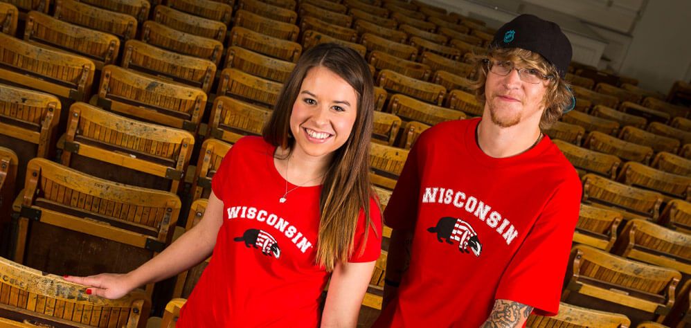Great People Scholarship recipients Jessica Graba '14 and Cody Schmitt x'15