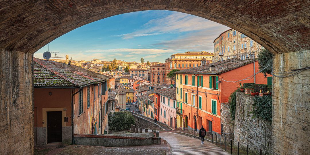 Streets of a town in Italy