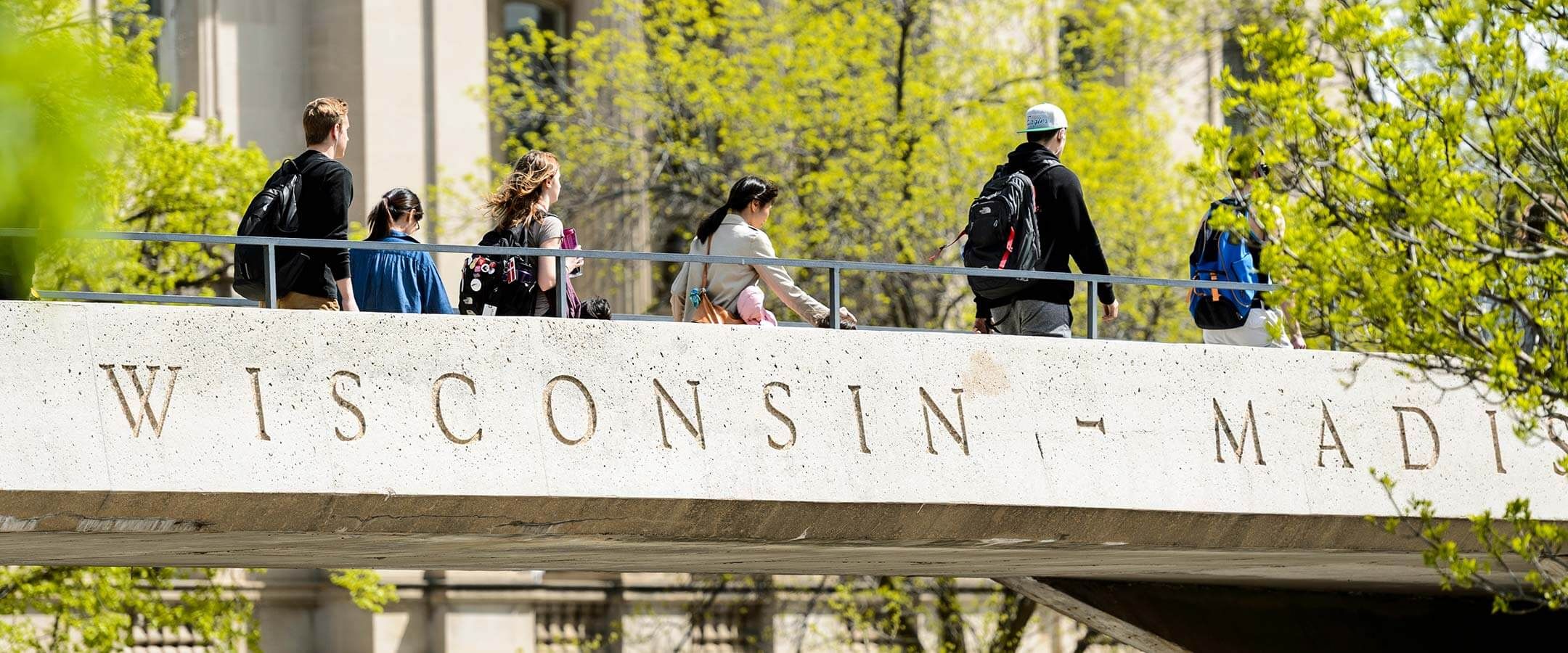 Students walking to class on campus