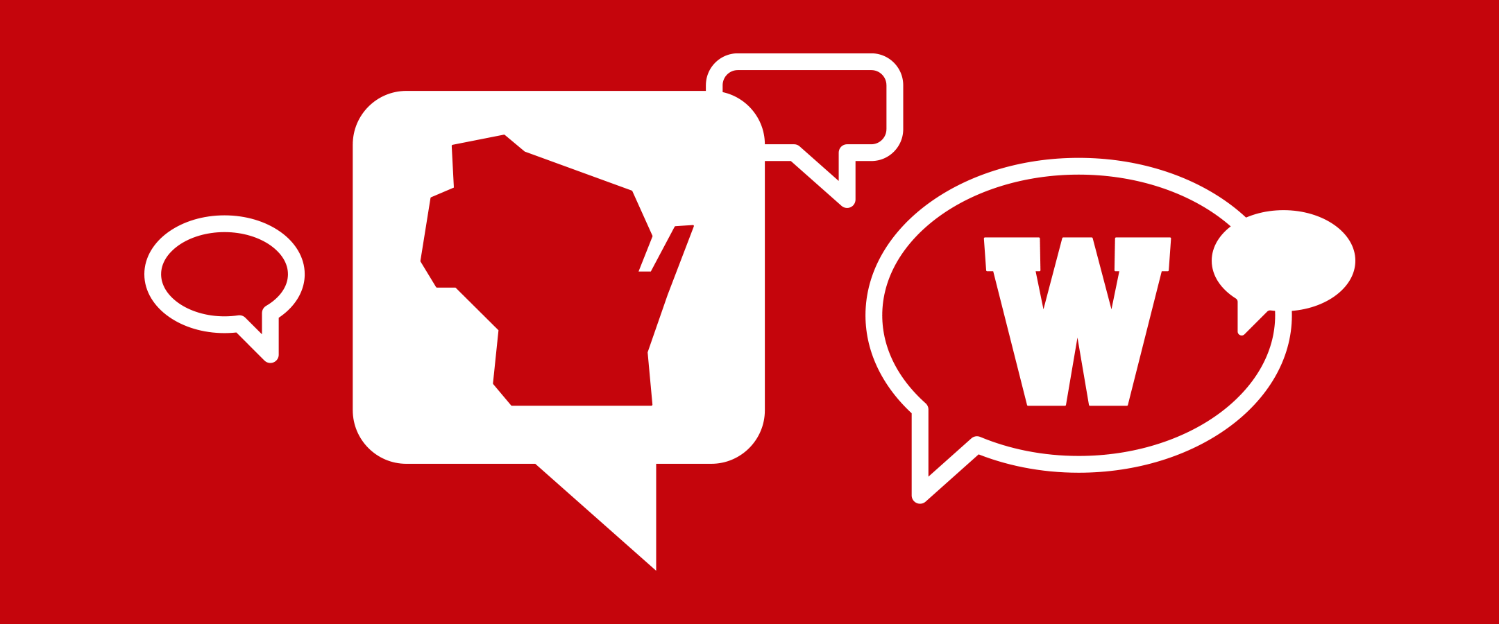 State of Wisconsin icon and a W
