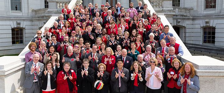 UW alumni at the UW Lobby Day at the State Capitol