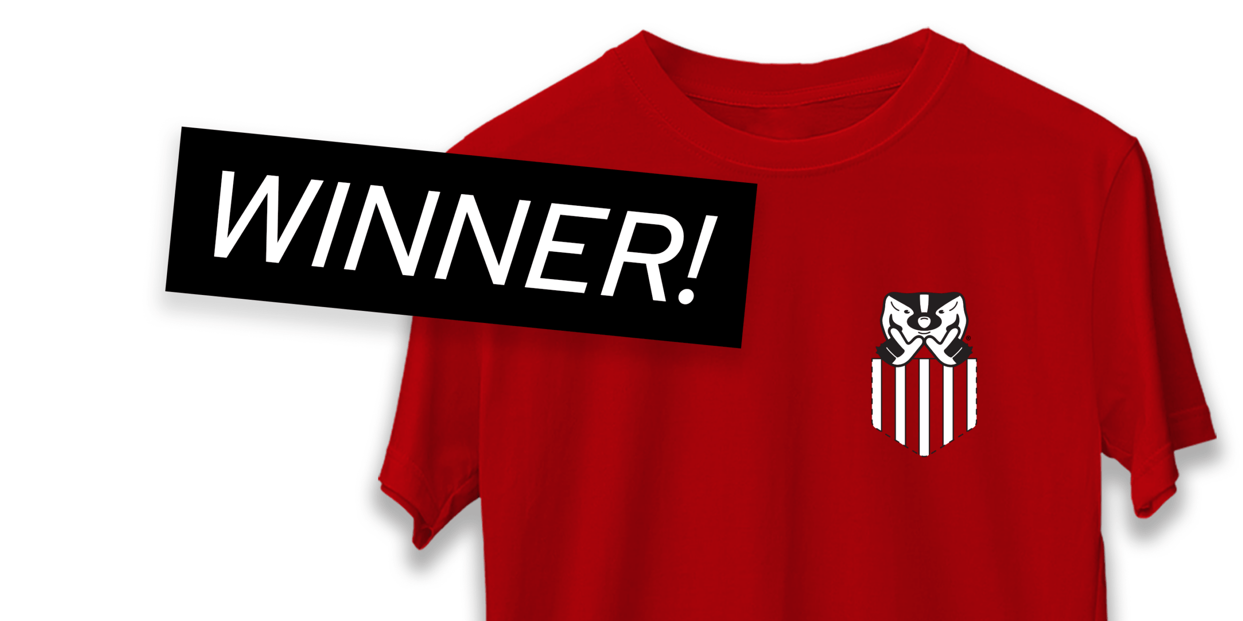 Winning design for the 19th edition of The Red Shirt.