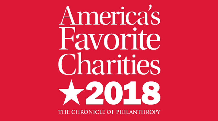 The Chronicle of Philanthropy red graphic.