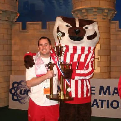 Blake Johnson with Bucky