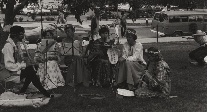 Students of the 60's, dancing to their own tune.